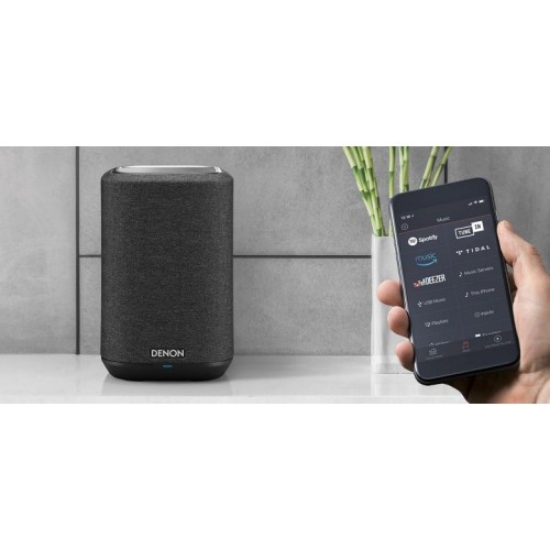 DENON HOME 150 BELAIDĖ IŠMANI GARSO KOLONĖLĖ APPLE AIRPLAY, HEOS, AMAZON MUSIC, AMAZON ALEXA, SPOTIFY BEI GOOGLE ASSISTANT PALAIKYMAS 