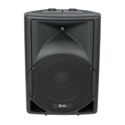 QTX QS15A AKTYVI ABS KOLONĖLĖ MAX GALIA 700W RMS GALIA 350W THD:  <3% GALIOS  SUVARTOJIMAS 230VAC, 50HZ (IEC) 2 X MIKROFONŲ ĮĖJIMAI 