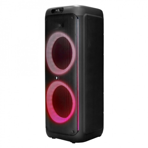 ARCSOUND HAZE XXL NEŠIOJAMA GARSO KOLONĖLĖ SISTEMA SU BEVIELIU MIKROFONU. LED APŠVIETIMU, SD/USB, GALIA 200 W / RMS, VEIKIMO TRUKMĖ: 7 VAL. BLUETOOTH 5.0 