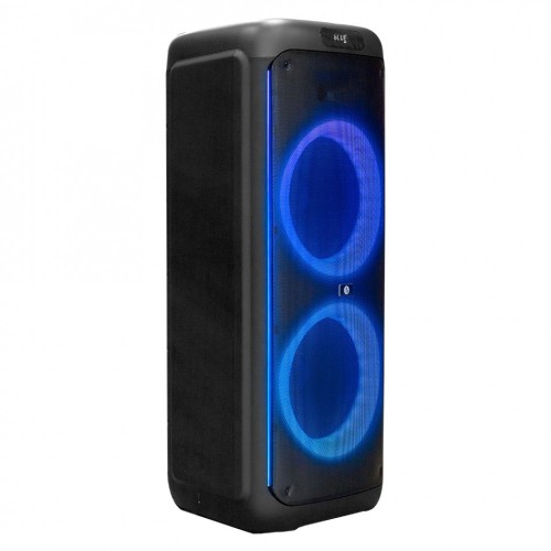 ARCSOUND HAZE XXL NEŠIOJAMA GARSO KOLONĖLĖ SISTEMA SU BEVIELIU MIKROFONU. LED APŠVIETIMU, SD/USB, GALIA 200 W / RMS, VEIKIMO TRUKMĖ: 7 VAL. BLUETOOTH 5.0 