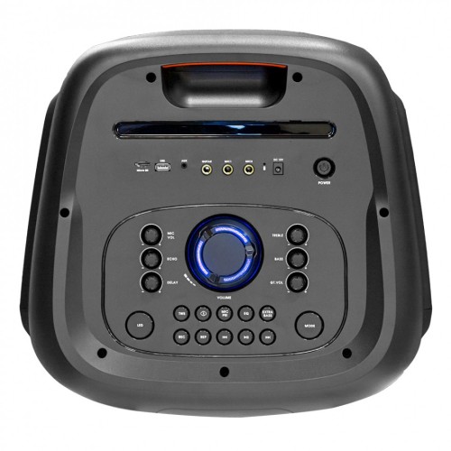 ARCSOUND HAZE XXL NEŠIOJAMA GARSO KOLONĖLĖ SISTEMA SU BEVIELIU MIKROFONU. LED APŠVIETIMU, SD/USB, GALIA 200 W / RMS, VEIKIMO TRUKMĖ: 7 VAL. BLUETOOTH 5.0 