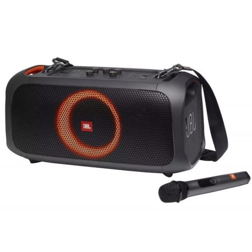 JBL PARTYBOX GO ON-THE-GO NEŠIOJAMA BELAIDĖ BLUETOOTH GARSO KOLONĖLĖ VEIKIMO LAIKAS IKI 6 VAL, ĮKROVOS LAIKAS 3.5 VAL. BLUETOOTH 4.2 PALAIKYMAS 