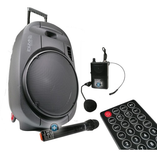 IBIZA SOUND PORT15 UHF MKII NEŠIOJAMA BELAIDĖ GARSO SISTEMA VEIKIMO LAIKAS IKI 7 VALANDŲ! BLUETOOTH, USB/SD, MIKROFONŲ VEIKIMO ATSTUMAS IKI 30M 