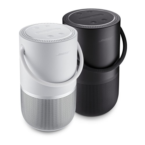 BOSE PORTABLE HOME SPEAKER IŠMANUSIS BELAIDIS GARSIAKALBIS GOOGLE ASSISTANT PALAIKYMAS, VALDYMAS BALSU IR PER SPEC. APLIKACIJĄ SPOTIFY, DEEZER IR KT. TRANSLIAVIMO PASLAUGŲ PALAIKYMAS 