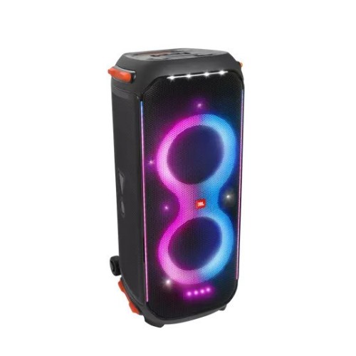 JBL PARTYBOX 710 GALINGA NEŠIOJAMA GARSO KOLONĖLĖ GALIA: 800W, DAŽNIŲ JUOSTA: 35HZ – 20KHZ (-6DB ), BLUETOOTH PALAIKYMAS, IPX4 ATSPARUMO STANDARTAS 