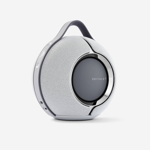 DEVIALET MANIA , KOMPAKTIŠKA NEŠIOJAMA IŠMANI GARSO KOLONĖLĖ + JAI SKIRTA ĮKROVIMO STOTELĖ, GALIA: 2 X 38W, D- KLASĖS STIPRINTUVAS,  AIRPLAY 2, SPOTIFY CONNECT, BLUETOOTH 5.0 
