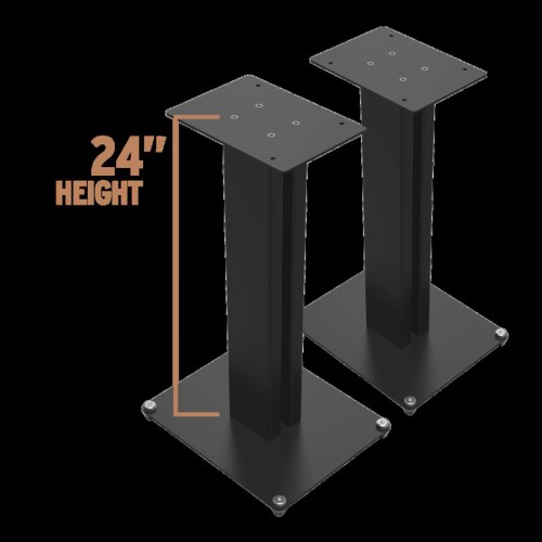 KLIPSCH KS SERIES BOOKSHELF SPEAKER STANDS – SPECIALIZUOTI GRINDINIAI STOVELIAI „BOOKSHELF“ TIPO GARSIAKALBIAMS 