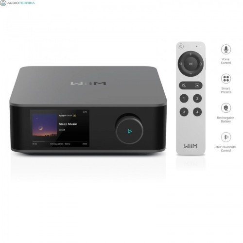 WIIM AMP ULTRA SKAITMENINIS AUKŠTOS RAIŠKOS STIPRINTUVAS SU TINKLO GROTUVU, WIIM HOME APP • CHROMECAST AUDIO • SPOTIFY CONNECT • TIDAL CONNECT • BLUETOOTH 5.3 
