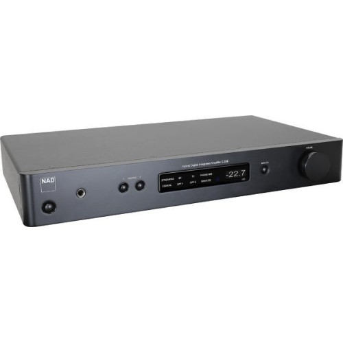 NAD C338 GARSO STIPRINTUVAS INTEGRUOTAS GALIA 200W 2 OMAI 2 KANALAMS D-KLASĖS STIPRINTUVAS DAŽNIŲ JUOSTA 20 HZ - 65 KHZ 