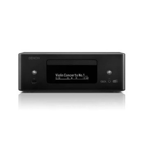 DENON RCDN-12 DAB VISKAS VIENAME STEREO D-KLASĖS STIPRINTUVAS, GALINGUMAS:  2 X 60 W (8 OMŲ), DAŽNIO ATSAKAS:  50 HZ – 20 KHZ JAUTRUMAS:  88 DB 
