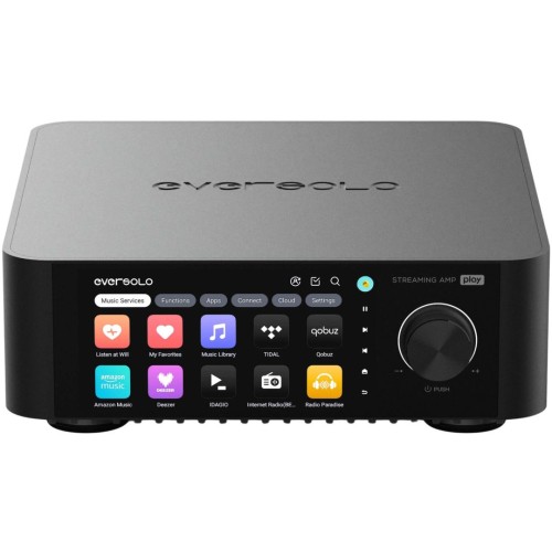 EVERSOLO PLAY – AUKŠTOS KLASĖS VISKAS VIENAME STIPRINTUVAS, HDMI EARC, D KLASĖS STIPRINTUVAS, 5.5'' COLIO LIEČIAMAS EKRANAS 