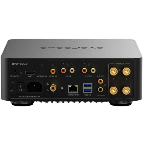EVERSOLO PLAY – AUKŠTOS KLASĖS VISKAS VIENAME STIPRINTUVAS, HDMI EARC, D KLASĖS STIPRINTUVAS, 5.5'' COLIO LIEČIAMAS EKRANAS 