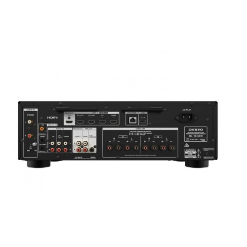 ONKYO TX-8470 TINKLINIS STEREO STIPRINTUVAS GALIA: 2 * 140 W / 4 OHMS / 1 % THD, HDMI ARC 8K PALAIKYMAS, MULTIROOM, CHROMECAST, ROON READY, SPOTIFY, AMAZON MUSIC HD, TIDAL, DEEZER,  