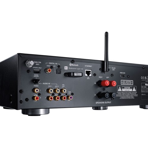 MAGNAT MC 400 – AB KLASĖS VISKAS VIENAME STEREO STIPRINTUVAS, GALIA:  NOMINALI: 2 X 60 W (4 Ω),  PULSINĖ: 2 X 100 W (4 Ω). DAŽNIŲ ATSAKAS: 20 HZ – 20 KHZ 
