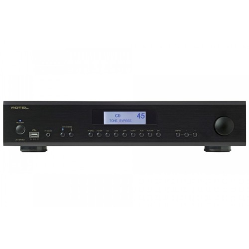 ROTEL A-14 MKII INTEGRUOTAS AB KLASĖS STIPRINTUVAS SU DAC GALIA: 80W/CH (8Ω), DAMPING FACTOR: 220, BLUETOOTH APTX 