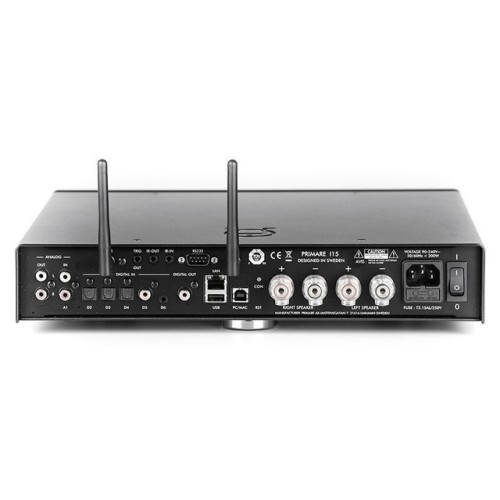 PRIMARE I15 MK2 PRISMA, INTEGRUOTAS STEREO STIPRINTUVAS SU TINKLO GROTUVU GALIA: 2 X 100W PRIE 4 OMŲ, DAC ESS ES9028Q2M, AIRPLAY 2, CHROMECAST BEI SPOTIFY CONNECT PALAIKYMAS 