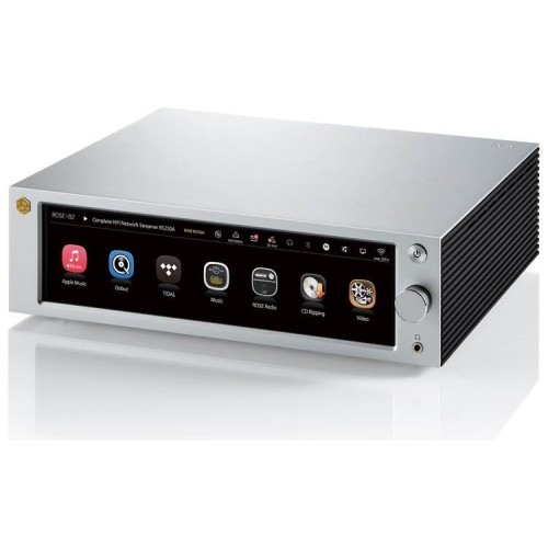 ROSE RS250A STEREO STIPRINTUVAS SU TINKLO GROTUVU DAC: ESS SABRE ES9028 PRO DAC, 4TB ATMINITS, ROSE CONNECT (ANDROID, IOS) 