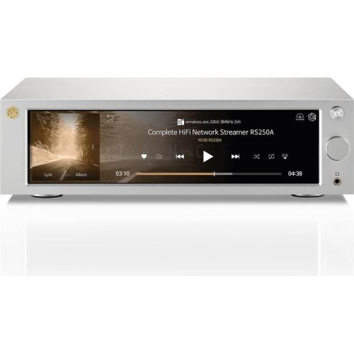ROSE RS250A STEREO STIPRINTUVAS SU TINKLO GROTUVU DAC: ESS SABRE ES9028 PRO DAC, 4TB ATMINITS, ROSE CONNECT (ANDROID, IOS) 