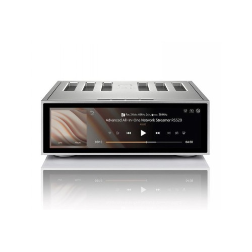 ROSE RS520 STEREO STIPRINTUVAS SU TINKLO GROTUVU GALIA: 500W, DAŽNIO JUOSTA: +1/-3DB: 10 - 83,000HZ, AIRPLAY, DLNA, ROON READY, SPOTIFY CONNECT, BLUETOOTH 