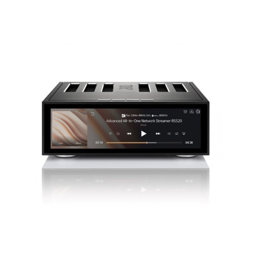 ROSE RS520 STEREO STIPRINTUVAS SU TINKLO GROTUVU GALIA: 500W, DAŽNIO JUOSTA: +1/-3DB: 10 - 83,000HZ, AIRPLAY, DLNA, ROON READY, SPOTIFY CONNECT, BLUETOOTH 