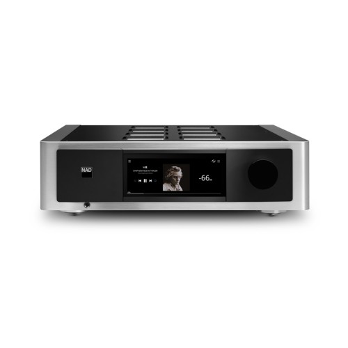 NAD M33 BLUOS® DAC GARSO STIPRINTUVAS RESYVERIS SU INTERNETINIU GROTUVU BLUETOOTH APTX HD 5.0, GALIA: 700W, DAŽNIŲ JUOSTA: ±0.2 DB (20 HZ -20 KHZ) -3 DB AT 60 KHZ. 