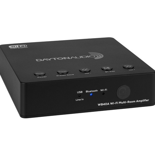 DAYTONAUDIO WB40A WI-FI BLUETOOTH MULTI-ROOM 2X20W STIPRINTUVAS SU IR NUOTOLINIO VALDYMO PULTU 