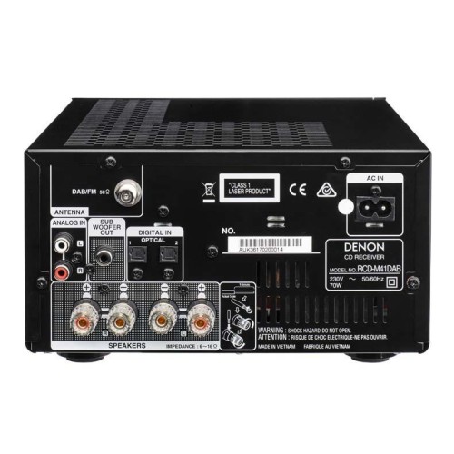 DENON RCD-M41 MIKRO SISTEMA HI-FI STEREO CD IMTUVAS BLUETOOTH 