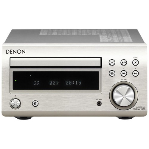 DENON RCD-M41 DAB+, STEREO CD IMTUVAS GALIA: 2 X 30W, BLUETOOTH BEVEILIS TRANSLIAVIMAS IŠ IŠMANIŲJŲ TELEFONU AR KITŲ IŠMANIŲJŲ ĮRENGINIŲ, SIMPLE & STRAIGHT