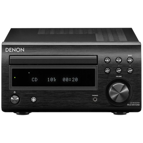 DENON RCD-M41 DAB+, STEREO CD IMTUVAS GALIA: 2 X 30W, BLUETOOTH BEVEILIS TRANSLIAVIMAS IŠ IŠMANIŲJŲ TELEFONU AR KITŲ IŠMANIŲJŲ ĮRENGINIŲ, SIMPLE & STRAIGHT
