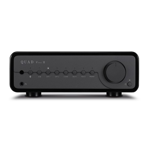 QUAD VENA 2 INTEGRUOTAS GARSO STIPRINTUVAS 2 KANALAI, GALIA 2X 45W RMS (8Ω) / 2X 65W RMS (4Ω) DAŽNIŲ JUOSTA 20HZ-20KHZ (+/- 0.5DB), DAC ESS SABRE32 ES9018K2M 