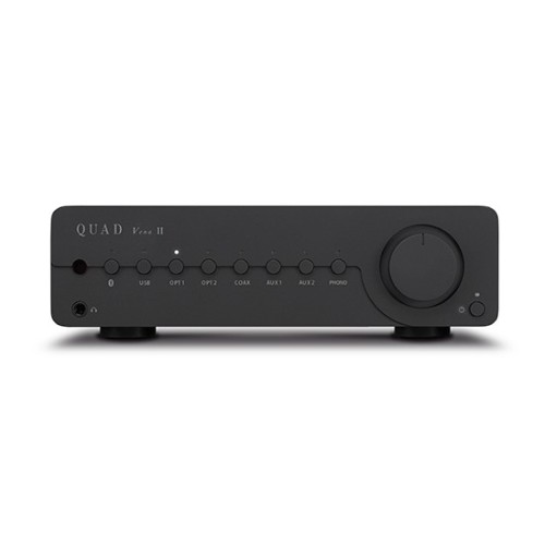 QUAD VENA 2 INTEGRUOTAS GARSO STIPRINTUVAS 2 KANALAI, GALIA 2X 45W RMS (8Ω) / 2X 65W RMS (4Ω) DAŽNIŲ JUOSTA 20HZ-20KHZ (+/- 0.5DB), DAC ESS SABRE32 ES9018K2M 