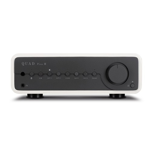 QUAD VENA 2 INTEGRUOTAS GARSO STIPRINTUVAS 2 KANALAI, GALIA 2X 45W RMS (8Ω) / 2X 65W RMS (4Ω) DAŽNIŲ JUOSTA 20HZ-20KHZ (+/- 0.5DB), DAC ESS SABRE32 ES9018K2M 