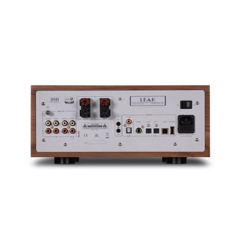 LEAK STEREO 130, INTEGRUOTAS STIPRINTUVAS GALIA: 2 X 65W  PRIE 4 OMŲ, DAC: ESS SABRE32 REFERENCE ES9018K2M, DAŽNIŲ JUOSTA: 20HZ-20KHZ (+/-0.5DB) 