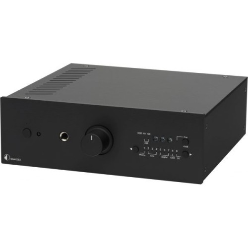 PRO-JECT MAIA DS2 INTEGRUOTAS STEREO STIPRINTUVAS 9-SĄSAJOS TAŠKAI, XMOS- USB 24BIT/192KHZ, VALDYMAS PER APLIKACIJĄ 