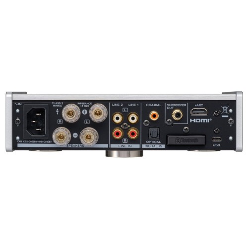 ​TEAC AI-303 – KOMPAKTIŠKAS INTEGRUOTAS A/B - KLASĖS STIPRINTUVAS SU USB DAC FUNKCIJA, GALIA:  50 W + 50 W (4 Ω, 1 KHZ, THD 0,03%, JEITA).  25 W + 25 W (8 Ω, 1 KHZ, THD 0,03%, JEITA)​​ 