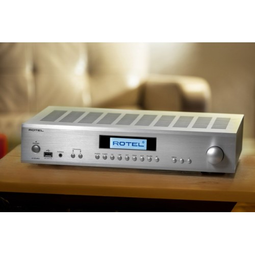 ROTEL A-12 MKII INTEGRUOTAS AB KLASĖS STIPRINTUVAS SU DAC GALIA: 60W/CH (8Ω), DAMPING FACTOR: 220, BLUETOOTH APTX 