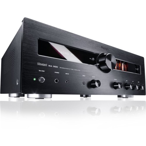MAGNAT MA 900  STEREO HI-END HIBRIDINIS INTEGRUOTAS GARSO STIPRINTUVAS GALIA: 2 X 320W, BLUETOOTH® 5.0, DAŽNIŲ JUOSTA: 20 HZ – 20 KHZ (+/-0,3 DB)  