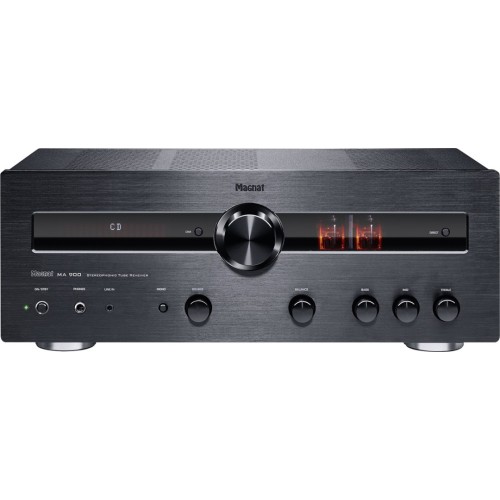 MAGNAT MA 900  STEREO HI-END HIBRIDINIS INTEGRUOTAS GARSO STIPRINTUVAS GALIA: 2 X 320W, BLUETOOTH® 5.0, DAŽNIŲ JUOSTA: 20 HZ – 20 KHZ (+/-0,3 DB)  