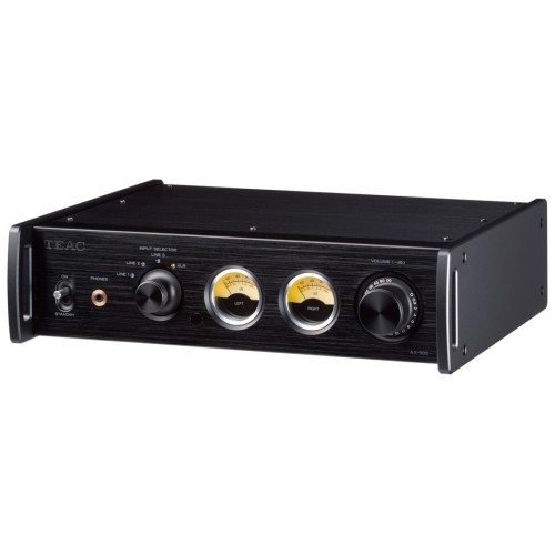 TEAC AX-505 - AUKŠTOS KLASĖS STEREO INTEGRUOTAS STIPRINTUVAS,  MAKSIMALI IŠĖJIMO GALIA:  130 W + 130 W (4 Ω, 1 KHZ, JEITA)  90 W + 90 W (8 Ω, 1 KHZ, JEITA)  