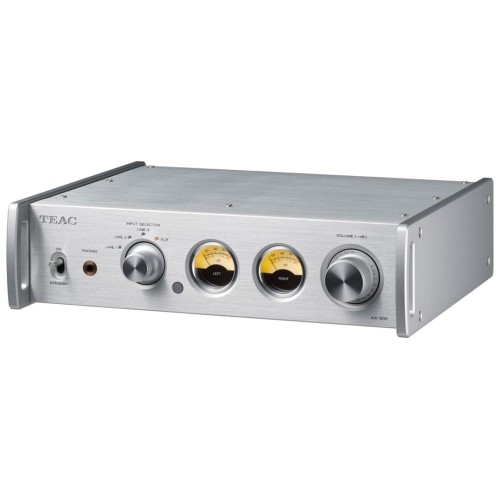 TEAC AX-505 - AUKŠTOS KLASĖS STEREO INTEGRUOTAS STIPRINTUVAS,  MAKSIMALI IŠĖJIMO GALIA:  130 W + 130 W (4 Ω, 1 KHZ, JEITA)  90 W + 90 W (8 Ω, 1 KHZ, JEITA)  