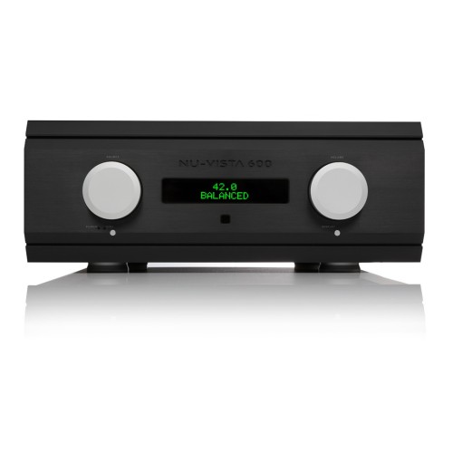 MUSICAL FIDALITY NU-VISTA 600  INTEGRUOTAS STIPRINTUVAS GALIA 220W VARŽA 8 OHMAI DAŽNIŲ JUOSTA +0, –0.1DB, 10HZ TO 30 KHZ 