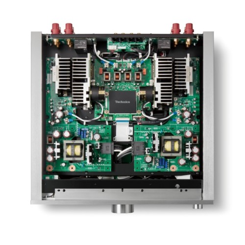 TECHNICS SU-R1000 INTEGRUOTAS STEREO STIPRINTUVAS, DAŽNIŲ JUOSTA 5 HZ-80 KHZ (-3 DB, 8 Ω), GALIA 300W + 300W ( 1KHZ, T.H.D. 0.5 %, 4Ω, 20KHZ LPF) 