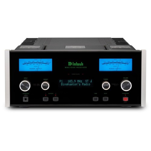 MCINTOSH MAC7200 – AUKŠTOS KLASĖS 2 KANALŲ INTEGRUOTAS TRANZISTORINIS STIPRINTUVAS SU RADIJO IMTUVU. GALIA: 200 W VIENAM KANALUI PRIE 2, 4 ARBA 8 OMŲ APKROVOS. INTEGRUOTAS AM/FM RADIJO IMTUVAS SU 20 STOČIŲ ATMINTIMI. 