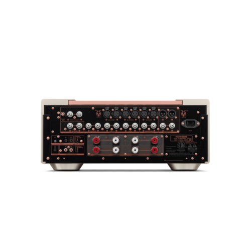 MARANTZ MODEL 10 INTEGRUOTAS D-KLASĖS STIPRINTUVAS , NOMINALI GALIA:  250 W (8 OMŲ, 20 HZ – 20 KHZ, 0,05% THD) 500 W (4 OMŲ, 20 HZ – 20 KHZ, 0,05% THD), DAŽNIŲ DIAPOZONAS: 10 HZ – 100 KHZ (+0 DB / –3 DB), 20 HZ – 20 KHZ (+0 DB / –0,3 DB) 