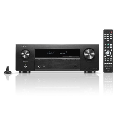 DENON AVR-X580BT – 5.2 KANALO 8K AV IMTUVAS-STIPRINTUVAS. GALIA: ‑ 70 W ×5 PRIE 8 Ω (20 HZ–20 KHZ, THD ≤0.08 %), ‑ 90 W ×5 PRIE 6 Ω (1 KHZ, THD ≤0.7 %) 