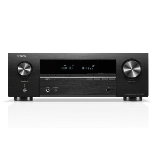 DENON AVR-X580BT – 5.2 KANALO 8K AV IMTUVAS-STIPRINTUVAS. GALIA: ‑ 70 W ×5 PRIE 8 Ω (20 HZ–20 KHZ, THD ≤0.08 %), ‑ 90 W ×5 PRIE 6 Ω (1 KHZ, THD ≤0.7 %) 