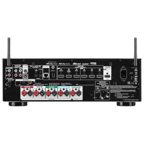 DENON AVR-S670H, 8K NAMŲ KINO STIPRINTUVAS GALIA: 5 X 135W, 8K RAIŠKA,  