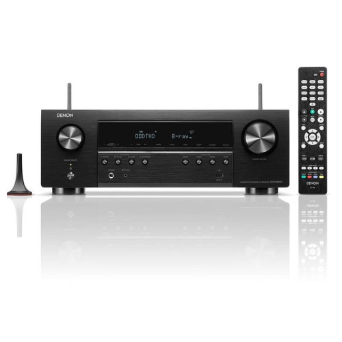 DENON AVR-S660H, 5.2 KANALŲ AV IMTUVAS - STIPRINTUVAS GALIA: 5 X 75 W  (8 OMAI, 20HZ - 20KHZ, THD 0,08%), AMAZON ALEXA, GOOGLE ASSISTANT ARBA APPLE SIRI PALAIKYMAS 