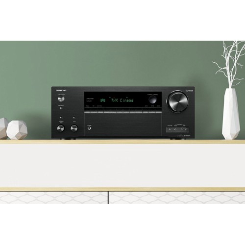 ONKYO TX-NR696 7.2 KANALO TINKLINIS NAMŲ KINO STIPRINTUVAS RESYVERIS 7X175W THX® CERTIFIED SELECT™ CHROMECAST, AIRPLAY 2, DTS PLAY-FI®, FLARECONNECT™, SPOTIFY®, AMAZON MUSIC, TIDAL, DEEZER, TUNEIN 
