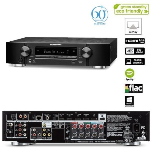 NAMŲ KINO RESYVERIS MARANTZ NR1604 7X90W STIPRINTUVAS HDMI AIRPLAY IPHONE IPAD IPOD TINKLO GROTUVAS INTERNETO RADIJA